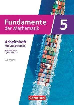 Fundamente der Mathematik - Niedersachsen ab 2024 - 5. Schuljahr - Arbeitsheft zum Schulbuch mit Erklärfilmen - Mit eingelegten Lösungen