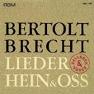 Bertolt Brecht, Hein und Oss - Bertold Brecht Lieder, 1 Audio-CD (Livre audio)