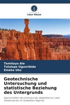Temitayo Ale, Tolulope Ogunribido, Emeka Uko - Geotechnische Untersuchung und statistische Beziehung des Untergrunds