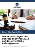 Campo Elias Aponte Mejia - Die Auswirkungen des Dekrets 1510 von 2013 auf das öffentliche Auftragswesen