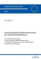 Sven Büttner - Nachvertragliches Wettbewerbsverbot des GmbH-Geschäftsführers