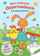 Silke Reimers, Silke Reimers - Mein schönstes Ostermalbuch mit Glitzerstickern (Mit über 80 Glitzerstickern)