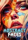 Monsoon Publishing - Abstrakte Portraits Malbuch für Erwachsene