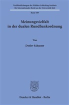 Detlev Schuster - Meinungsvielfalt in der dualen Rundfunkordnung.