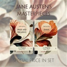 Jane Austen, EasyOriginal Verlag, EasyOriginal Verlag - Jane Austen's Masterpieces (with 4 MP3 Audio-CDs) - Readable Classics - Unabridged english edition with improved readability, m. 4 Audio-CD, m. 2 Audio, m. 2 Audio, 2 Teile