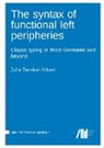 Julia Bacskai-Atkari - The syntax of functional left peripheries