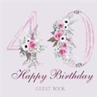 Lulu And Bell - Happy 40th birthday guest book (hardback)