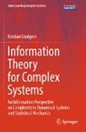 Kristian Lindgren - Information Theory for Complex Systems