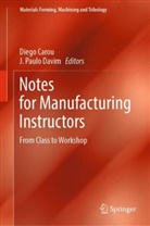 Diego Carou, J. Paulo Davim, Paulo Davim - Notes for Manufacturing Instructors