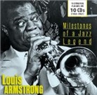 Louis Armstrong - Milestones Of A Jazz Legend, 10 Audio-CDs (Livre audio)