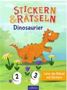 Sabine Sauter - Stickern & Rätseln - Dinosaurier
