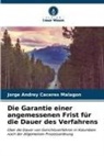 Jorge Andrey Caceres Malagon - Die Garantie einer angemessenen Frist für die Dauer des Verfahrens