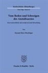 Hannah Birte Ofterdinger - Vom Reden und Schweigen des Anstaltsarztes.