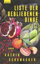 Katrin Schumacher - Liste der gebliebenen Dinge