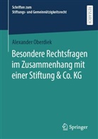 Alexander Oberdiek - Besondere Rechtsfragen im Zusammenhang mit einer Stiftung & Co. KG