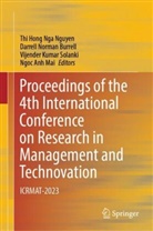 Darrell Norman Burrell, Vijen Kumar Solanki et al, Ngoc Anh Mai, Thi Hong Nga Nguyen, Darrell Norman Burrell, Vijender Kumar Solanki - Proceedings of the 4th International Conference on Research in Management and Technovation