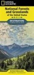National Geographic Maps - National Forests and Grasslands of the United States Map
