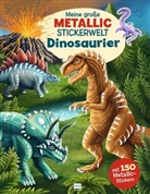 Richard Lück - Meine große Metallic-Stickerwelt Dinosaurier, m. 1 Beilage