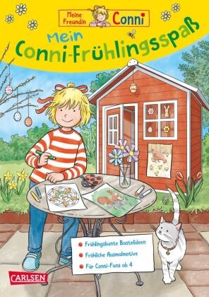 Hanna Sörensen, Uli Velte - Conni Gelbe Reihe (Beschäftigungsbuch): Mein Conni-Frühlings-Spaß - Mal- und Bastelblock mit fröhliche Bastelideen, Ausmalbildern und Rätseln für Kinder ab 4 Jahren