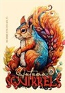 Musterstück Grafik, Monsoon Publishing - Eichhörnchen im Herbst Malbuch für Erwachsene