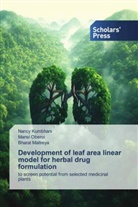 Nancy Kumbhani, Bharat Maitreya, Mansi Oberoi - Development of leaf area linear model for herbal drug formulation