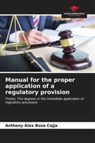 Anthony Alex Boza Cajja - Manual for the proper application of a regulatory provision
