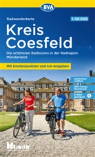 BVA BikeMedia GmbH, BVA BikeMedia GmbH, e V  48268 Greven, 48268 Greven Münsterland e.V. - BVA Radwanderkarte Kreis Coesfeld 1:50.000, mit Knotenpunkten und km-Angaben, reiß- und wetterfest, GPS-Tracks Download, E-Bike geeignet