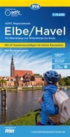 Allgemeiner Deutscher Fahrrad-Club e.V. (ADFC), Bike, BVA BikeMedia GmbH, Allgemeiner Deutscher Fahrrad-Club e V (ADFC - ADFC-Regionalkarte Elbe/Havel, 1:75.000, mit Tagestourenvorschlägen, mit Knotenpunkten, reiß- und wetterfest, E-Bike-geeignet, GPS-Tracks Download