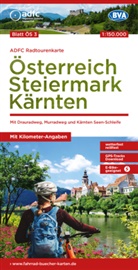 Allgemeiner Deutscher Fahrrad-Club e.V. (ADFC), Bike, BVA BikeMedia GmbH, Allgemeiner Deutscher Fahrrad-Club e V (ADFC - ADFC-Radtourenkarte ÖS3 Österreich Steiermark Kärnten 1:150:000, reiß- und wetterfest, E-Bike geeignet, GPS-Tracks Download, mit Bett+Bike Symbolen, mit Kilometer-Angaben