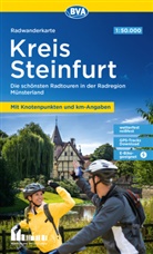 BVA BikeMedia GmbH, BVA BikeMedia GmbH, e V Greven, Münsterland e.V. Greven - BVA Radwanderkarte Kreis Steinfurt 1:50.000, mit Knotenpunkten und km-Angaben, reiß- und wetterfest, GPS-Tracks Download, E-Bike geeignet