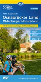 Allgemeiner Deutscher Fahrrad-Club e.V. (ADFC), Bike, BVA BikeMedia GmbH, Allgemeiner Deutscher Fahrrad-Club e V (ADFC - ADFC-Regionalkarte Osnabrücker Land /Oldenburger Münsterland, 1:75.000, mit Tagestourenvorschlägen, reiß- und wetterfest, E-Bike-geeignet, mit Knotenpunkten, GPS-Tracks Download