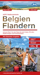 Allgemeiner Deutscher Fahrrad-Club e.V. (ADFC), Bike, BVA BikeMedia GmbH, Allgemeiner Deutscher Fahrrad-Club e V (ADFC - ADFC-Radtourenkarte BEL 1 Belgien Flandern 1:150.000, reiß- und wetterfest, E-Bike geeignet, GPS-Tracks Download