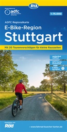 Allgemeiner Deutscher Fahrrad-Club e.V. (ADFC), Bike, BVA BikeMedia GmbH, Allgemeiner Deutscher Fahrrad-Club e V (ADFC - ADFC-Regionalkarte E-Bike-Region Stuttgart, 1:75.000, mit Tagestourenvorschlägen, reiß- und wetterfest, GPS-Tracks Download