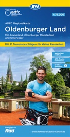 Allgemeiner Deutscher Fahrrad-Club e.V. (ADFC), Bike, BVA BikeMedia GmbH, Allgemeiner Deutscher Fahrrad-Club e V (ADFC - ADFC-Regionalkarte Oldenburger Land, 1:75.000, mit Tagestourenvorschlägen, mit Knotenpunkten, reiß- und wetterfest, E-Bike-geeignet, GPS-Tracks Download