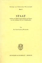 Paul-L Weinacht, Paul-Ludwig Weinacht - Staat.