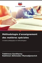Rakhmon Akhmedov Mamadjanovich, Tokhirova Gavkharoy - Méthodologie d'enseignement des matières spéciales