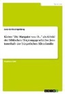 Luca Greta Engelking - Kleists "Die Marquise von O..." als Abbild der biblischen Ursprungsgeschichte Jesu innerhalb der bürgerlichen Kleinfamilie