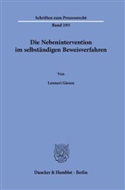 Lennart Giesen - Die Nebenintervention im selbständigen Beweisverfahren.