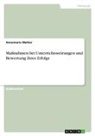 Annemarie Mehler - Maßnahmen bei Unterrichtsstörungen und Bewertung ihres Erfolgs