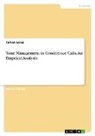 Tarkan Solak - Tone Management in Conference Calls. An Emprical Analysis