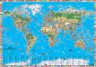 Nicolas Rivero, Kristian Sekse, freytag &amp; berndt, freytag &amp; berndt - Weltkarte für Kinder, 1:22.000.000, Poster metallbestäbt, freytag & berndt