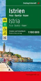 freytag &amp; berndt, freytag &amp; berndt - Istrien, Straßen- und Freizeitkarte 1:100.000, freytag & berndt