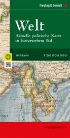 freytag &amp; berndt, freytag &amp;amp; berndt, freytag &amp; berndt, freytag &amp;amp; berndt - Weltkarte: Aktuelle Karte im antiken Stil, 1:20.000.000, gefaltet, freytag & berndt