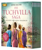Anne Jacobs, Anna Thalbach - Die Tuchvilla-Saga, 12 Audio-CD, 12 MP3 (Audiolibro)