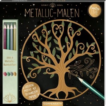 Susanna Hatkemper, Susanna Hatkemper - Metallic-Malen , Spirit & Soul - Mit 4 Metallic-Buntstiften