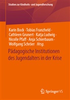 Karin Bock, Tobias Franzheld, Cathleen Grunert, Cathleen Grunert u a, Katja Ludwig, Nicolle Pfaff... - Pädagogische Institutionen des Jugendalters in der Krise