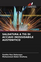Mohammed Abdul Shafeeq, Santha Rao Dakarapu - SALDATURA A TIG DI ACCIAIO INOSSIDABILE AUSTENITICO