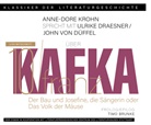 Franz Kafka, derDiwan Hörbuchverlag, derDiwan Hörbuchverlag, Literaturhaus Stuttgart, Tina Walz - Ein Gespräch über Franz Kafka - Der Bau + Josefine, die Sängerin oder Das Volk der Mäuse, 1 Audio-CD (Audiolibro)