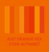 Allison, Colorful Alphabet - JUST ORANGE HEX CODE ALPHABET