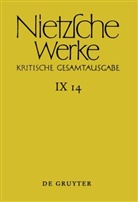 Friedrich Nietzsche, Giorgio Colli, Volker Gerhardt, Marie-Luise Haase, Michael Kohlenbach, Norbert Miller... - Friedrich Nietzsche: Nietzsche Werke. Abteilung 9: Der handschriftliche Nachlaß ab Frühjahr 1885 in differenzierter Transkription nach Marie-Luise Haase und Michael Kohlenbach [9/4ff] - Band 14: Nachbericht zur neunten Abteilung